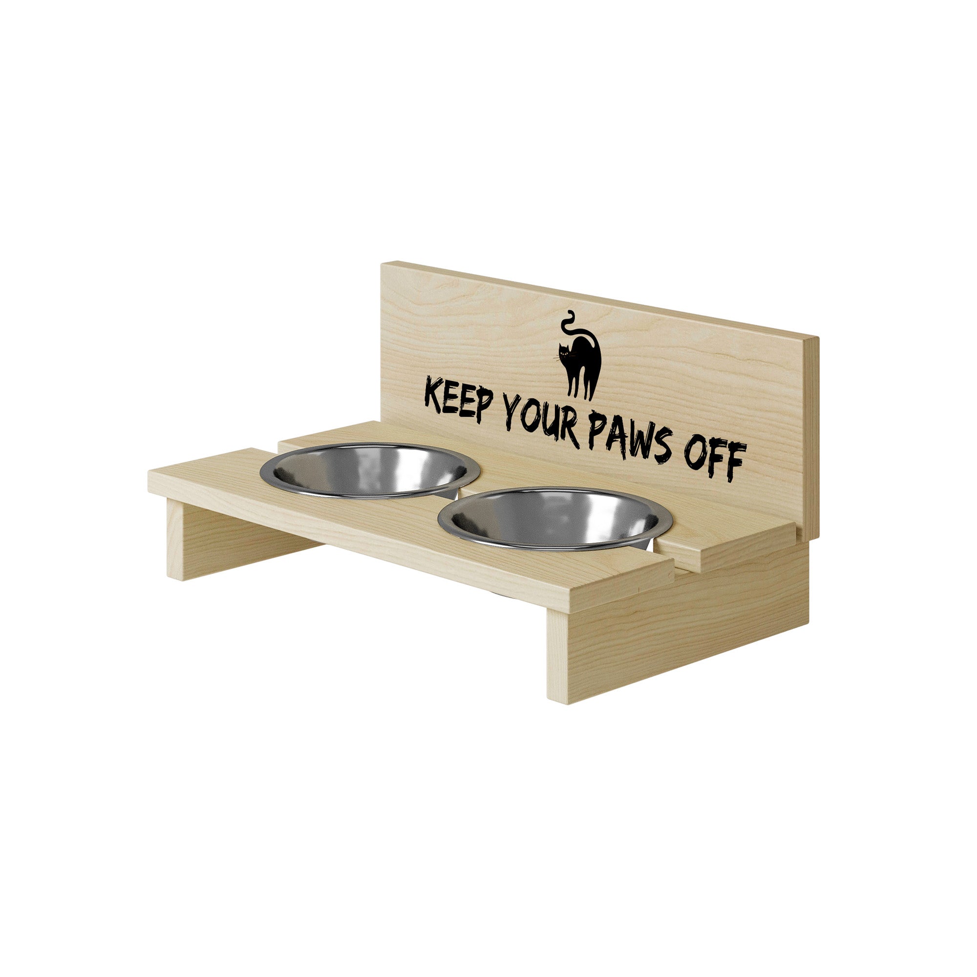 Stojak na miskę dla kota Keep your Paws off