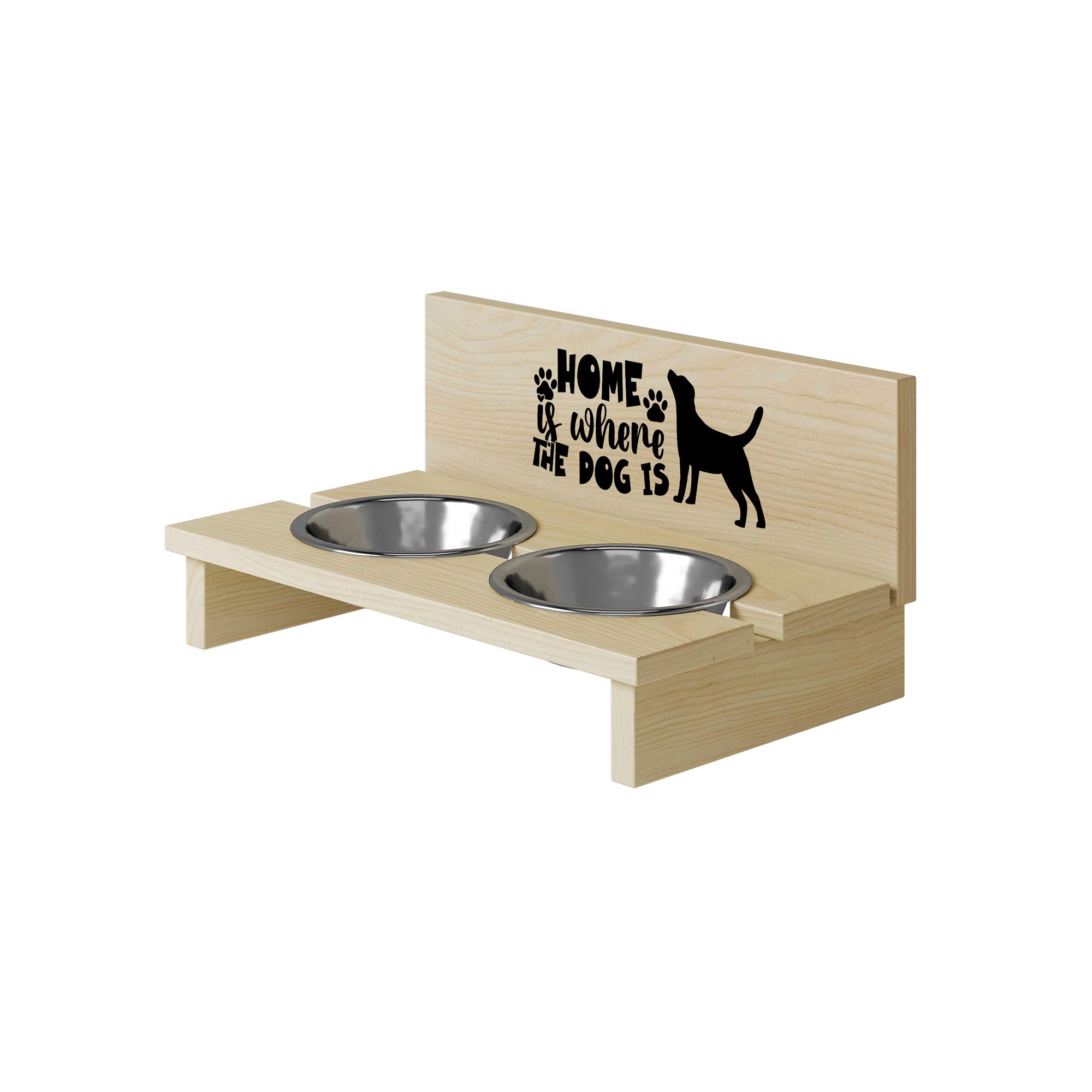 Stojak na miskę dla psa Home is Where the Dog is-L