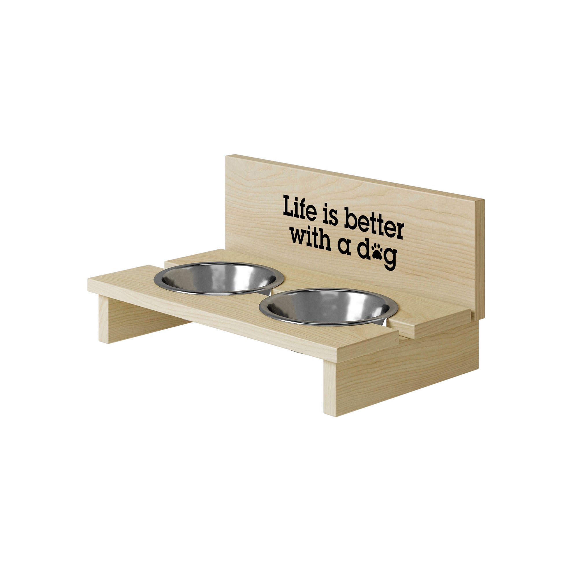 Stojak na miskę dla psa Life is Better with a Dog3-S