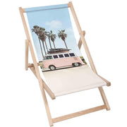 Surfer Cars wooden deck chair