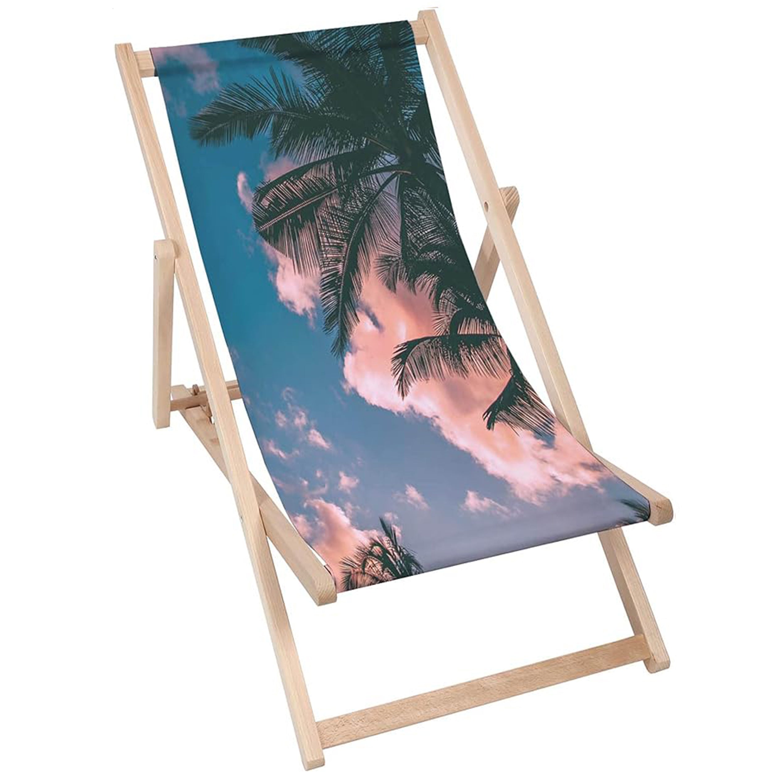 Drevené ležadlo Pod palmou