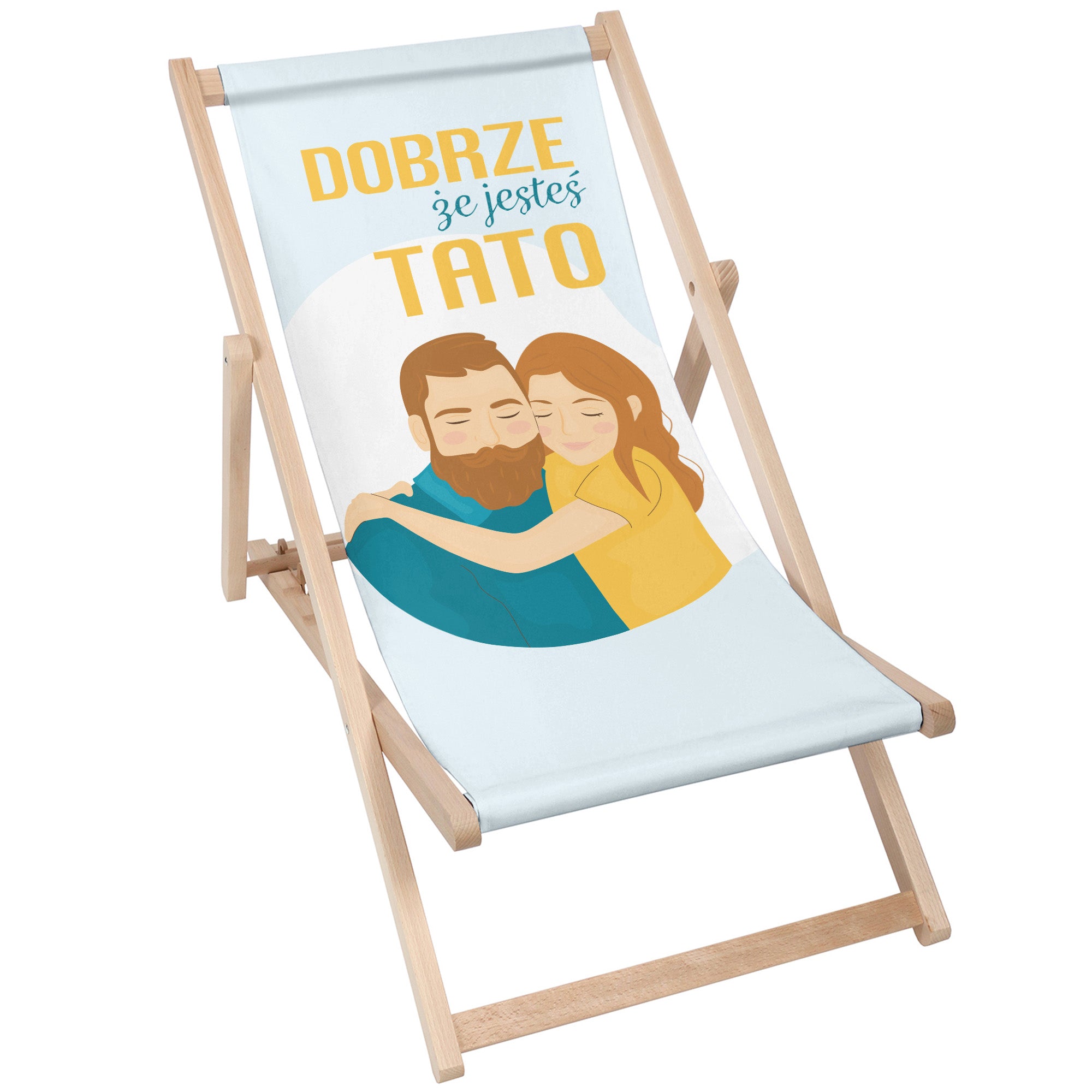 Zestaw Leżak i stolik Dobrze, że jesteś, Tato