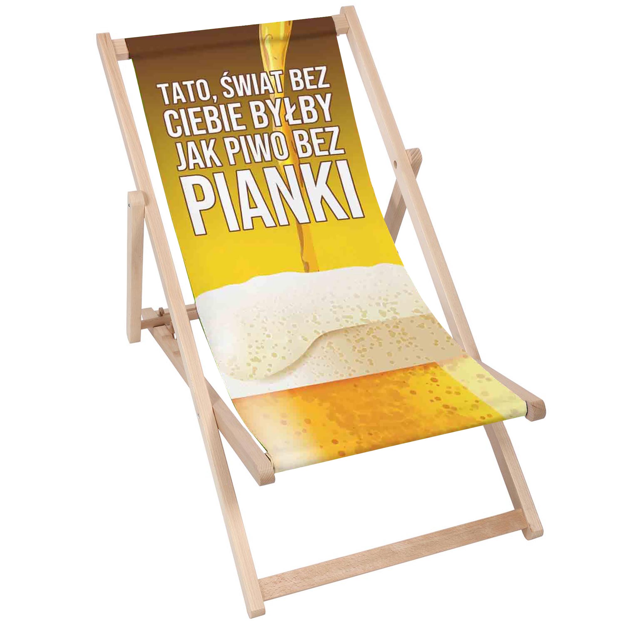 Zestaw Leżak i stolik Piwo bez pianki