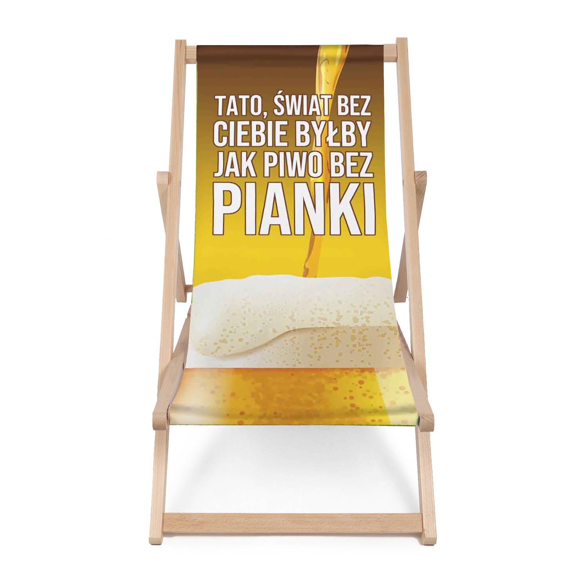 Zestaw Leżak i stolik Piwo bez pianki