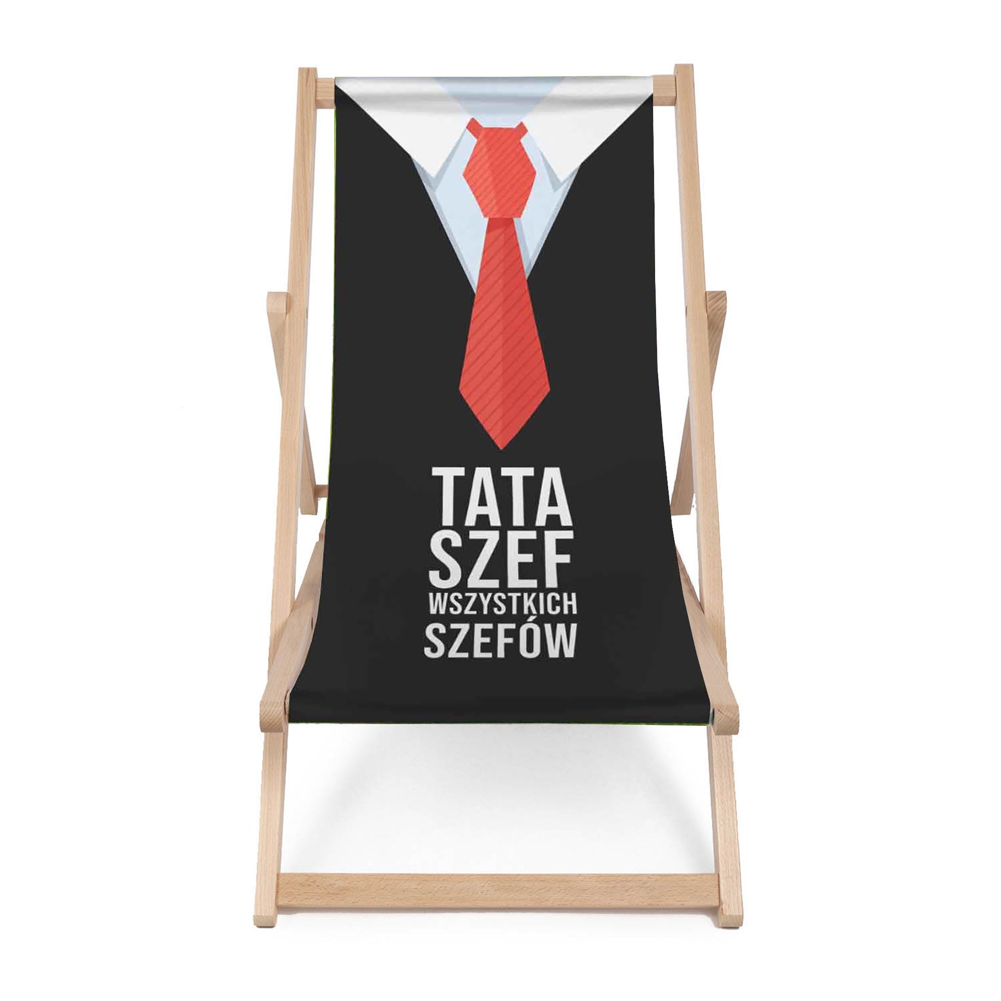 Zestaw Leżak i stolik Tata szef wszystkich szefów