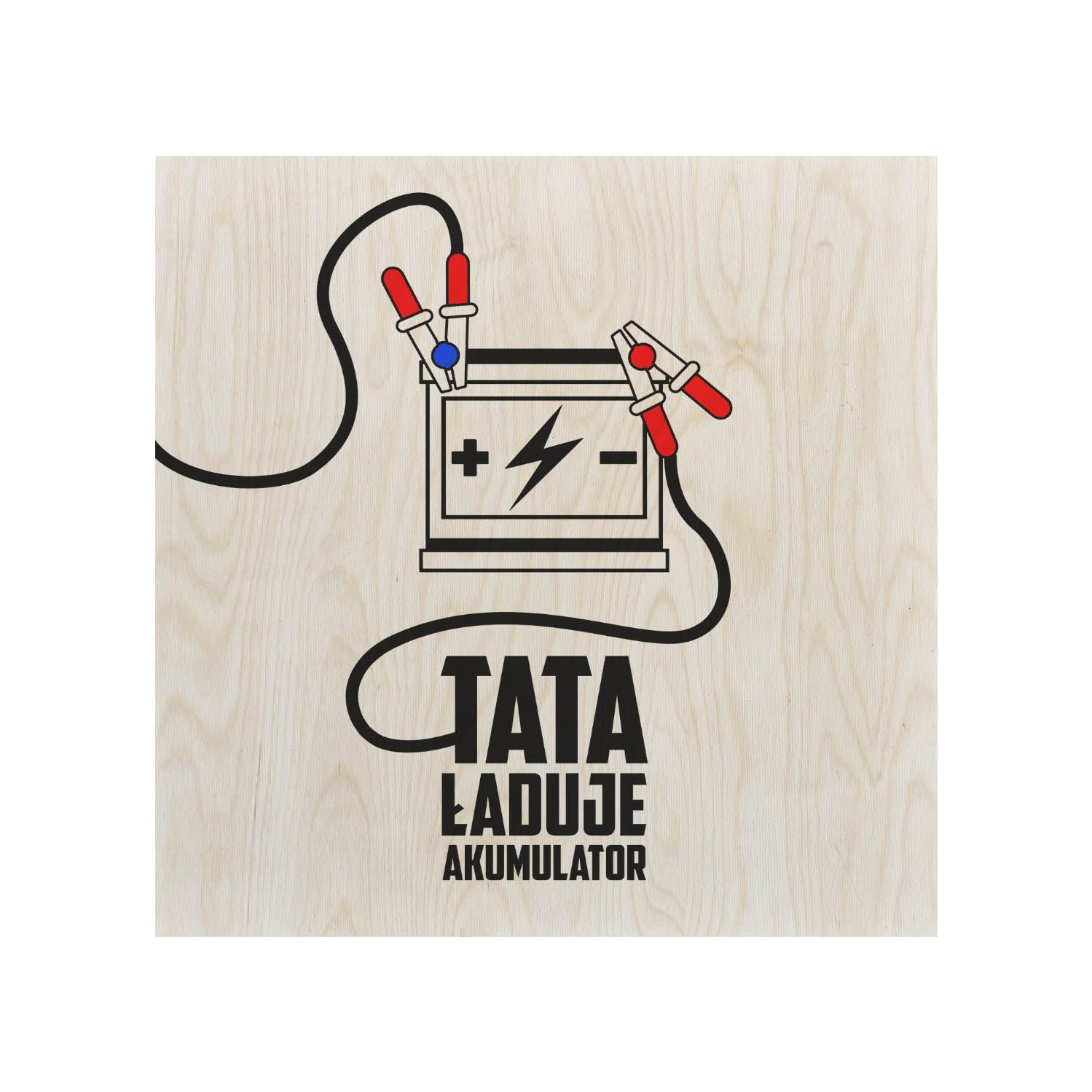 Zestaw Leżak i stolik Tata ładuje akumulator