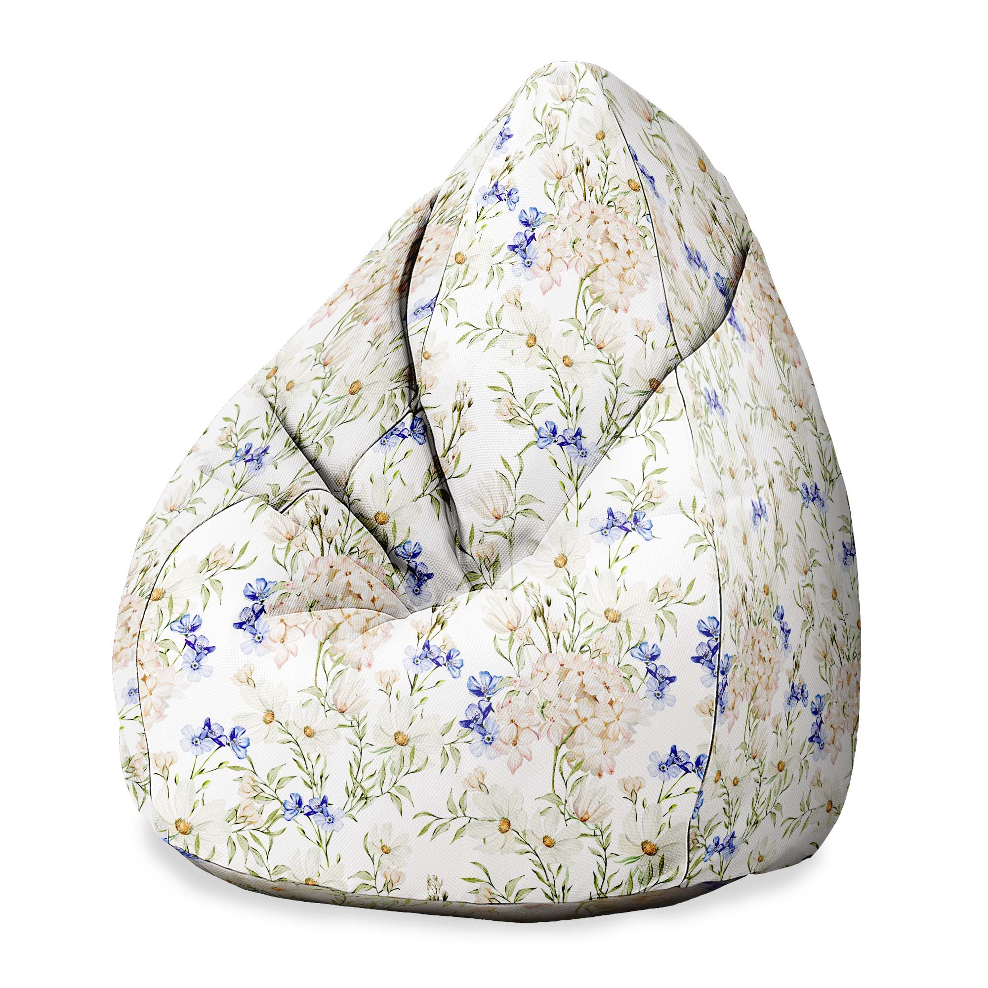 Puf Pearshape Amazing Floral-Velvet
