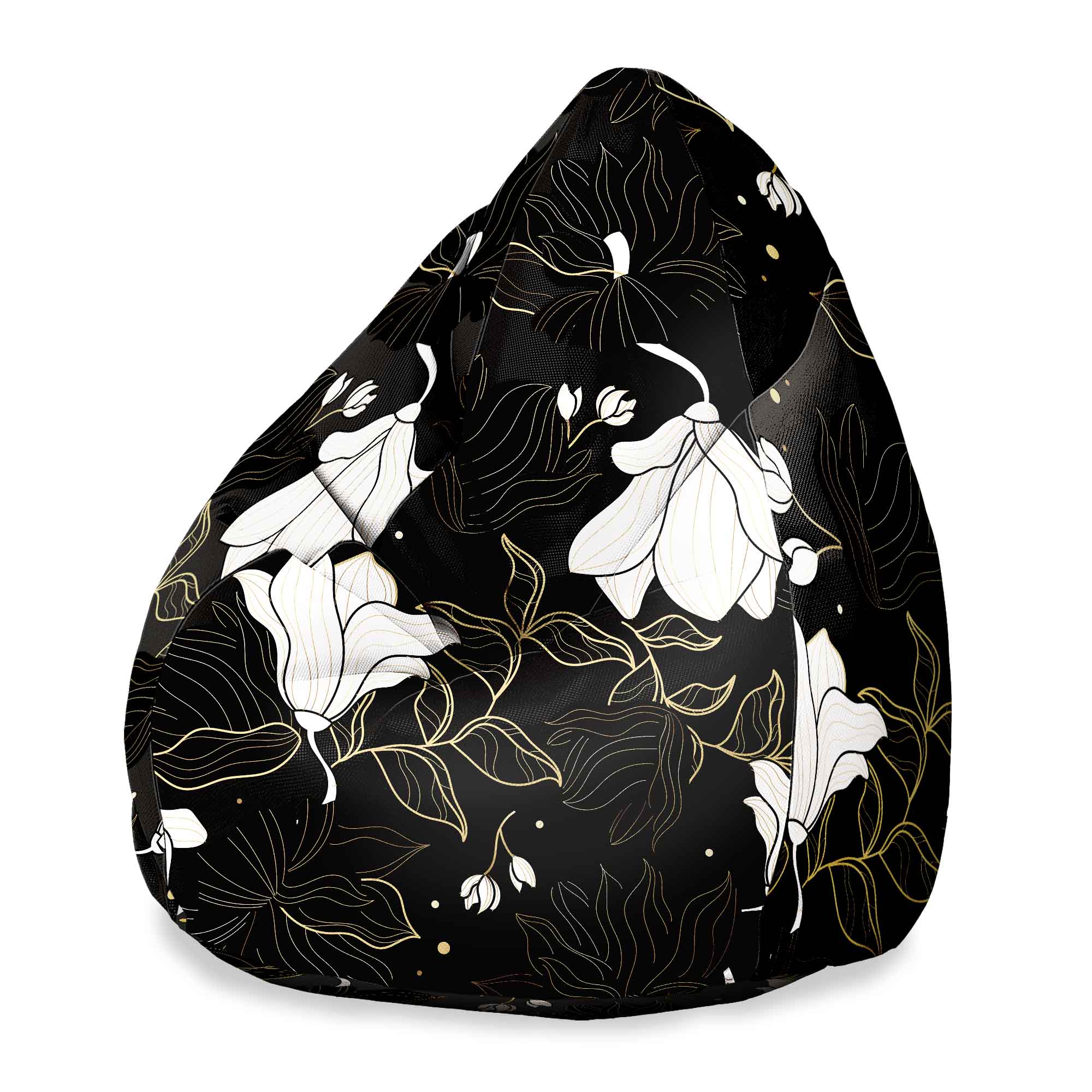 Puf Pearshape Bohemian Flowers-S-Velvet