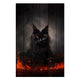 Obraz Wood Black Cat Energy