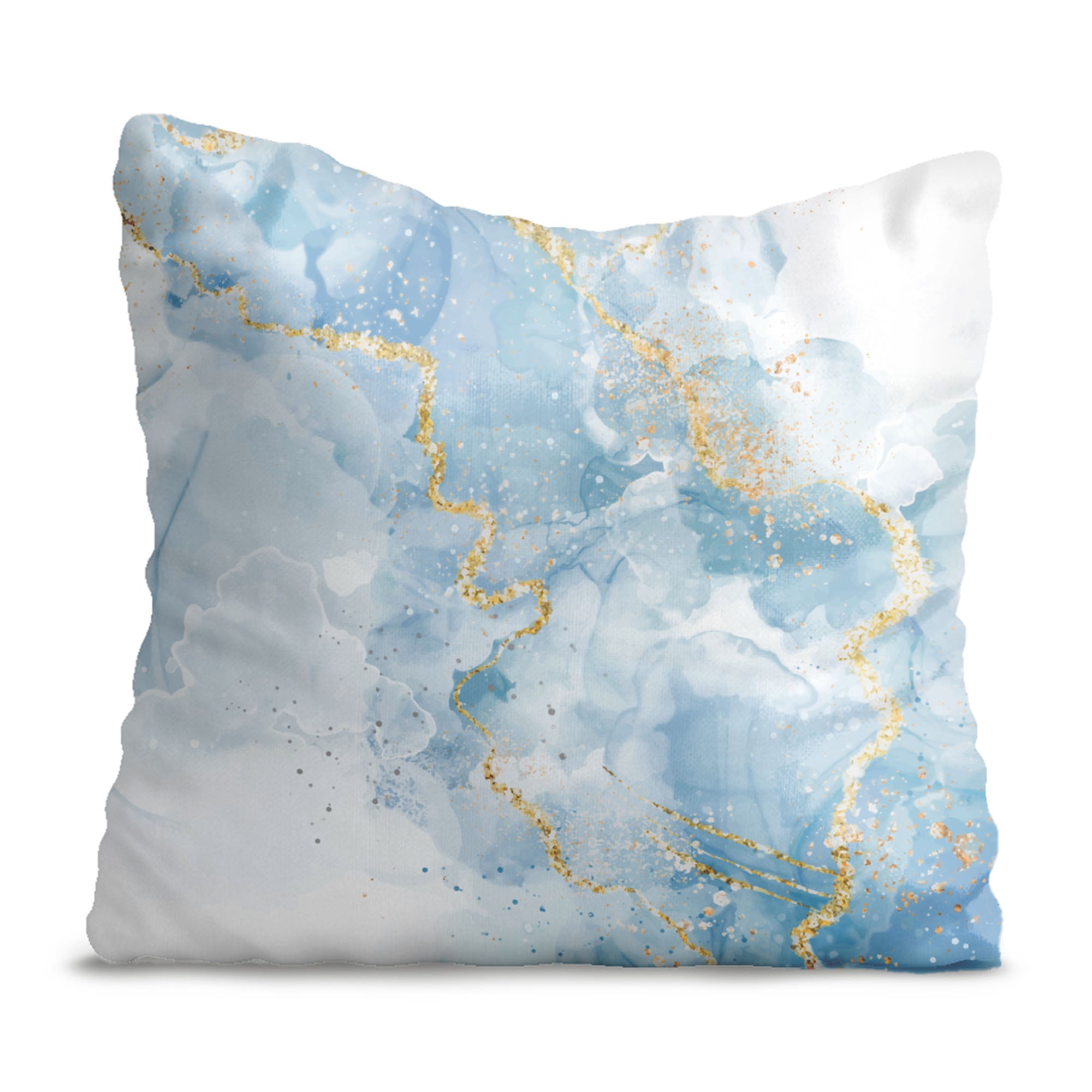 Blue Elegant Marble Pillow-Panama