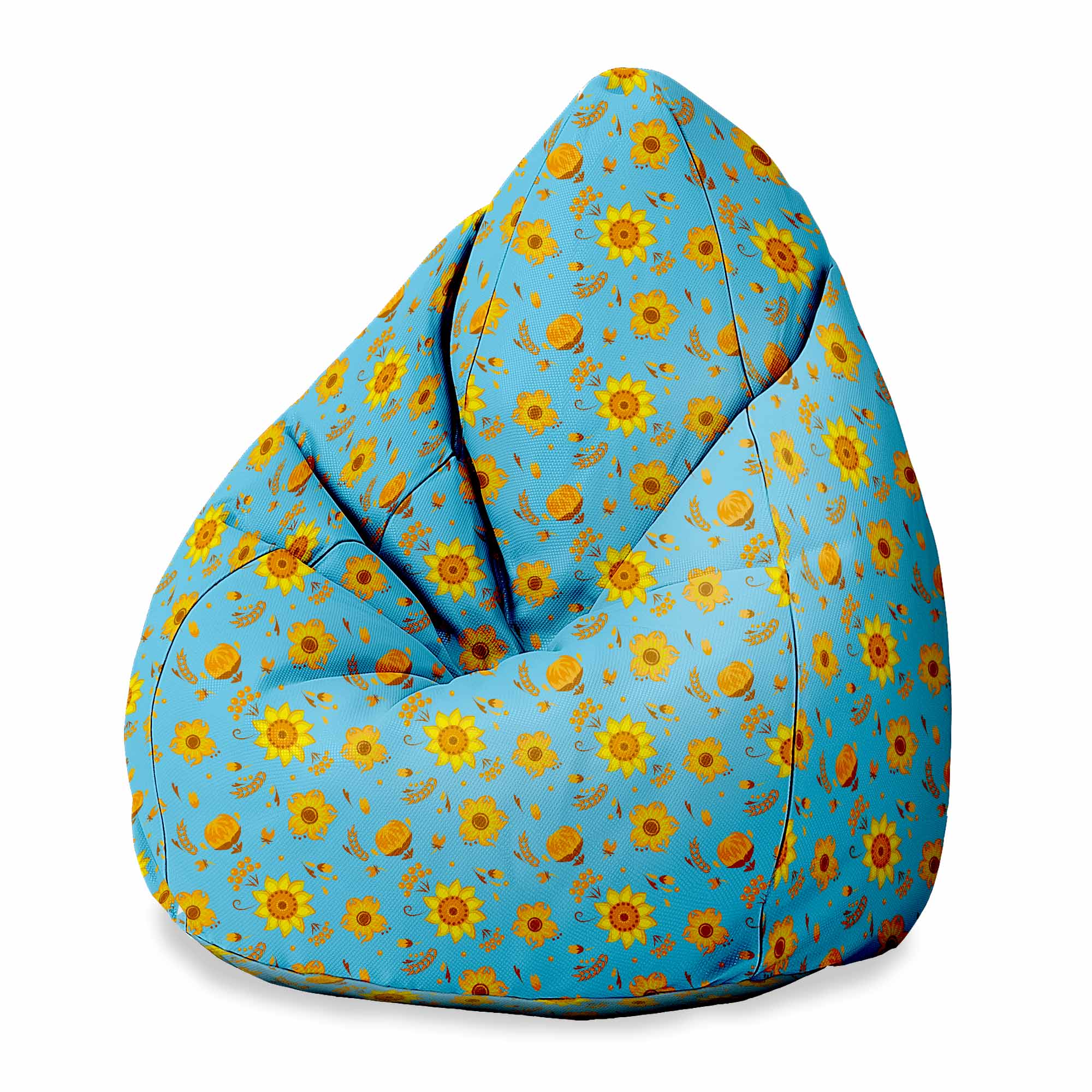 Puf Birnenform Blue Paradise-S-Oxford
