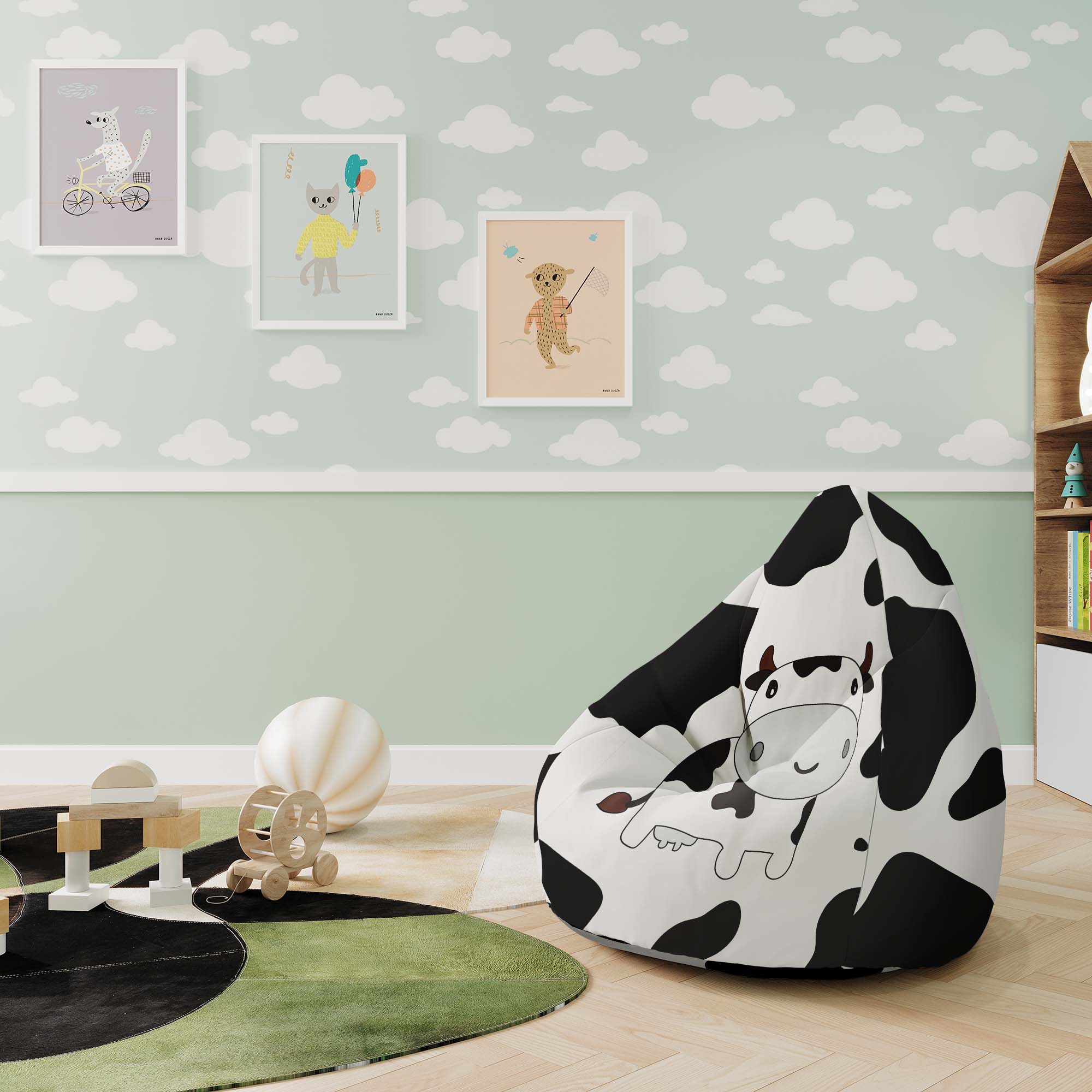 Puf Pearshape Bobby Moo-M