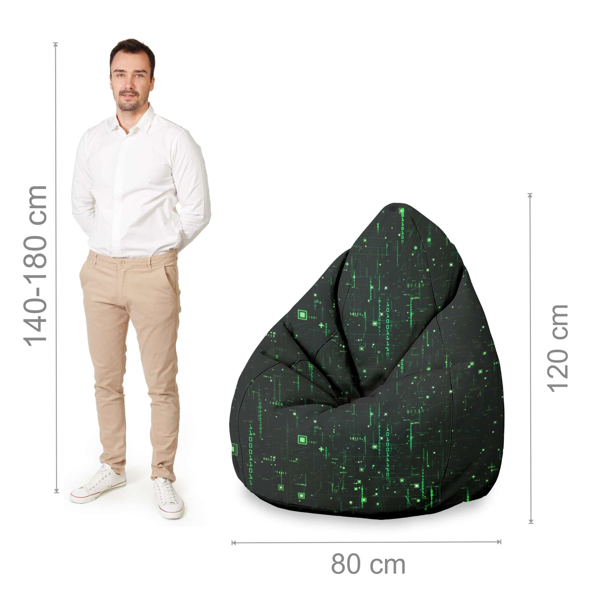 Puf Pearshape Purple Leaves-Oxford