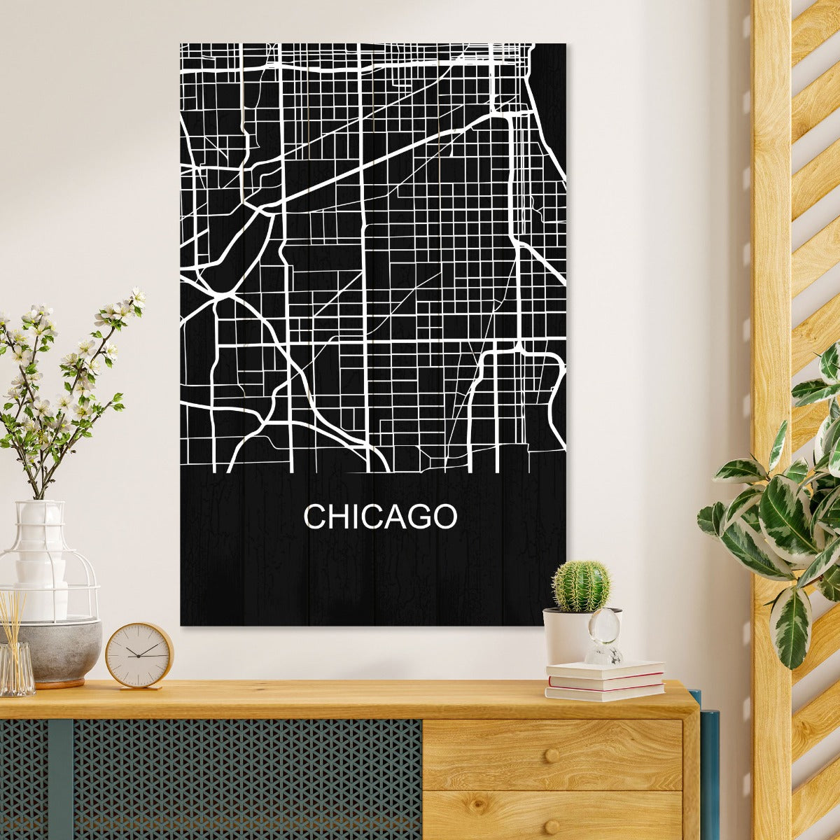 Bild Holz Chicago-20x30 cm