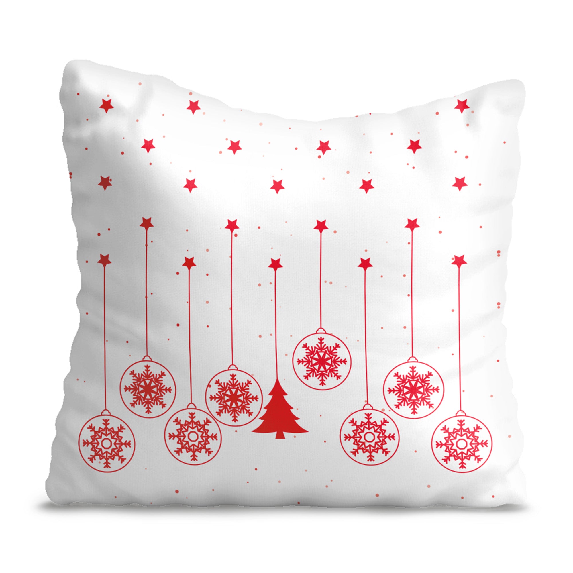 Poduszka Christmas Red Balls-Velvet