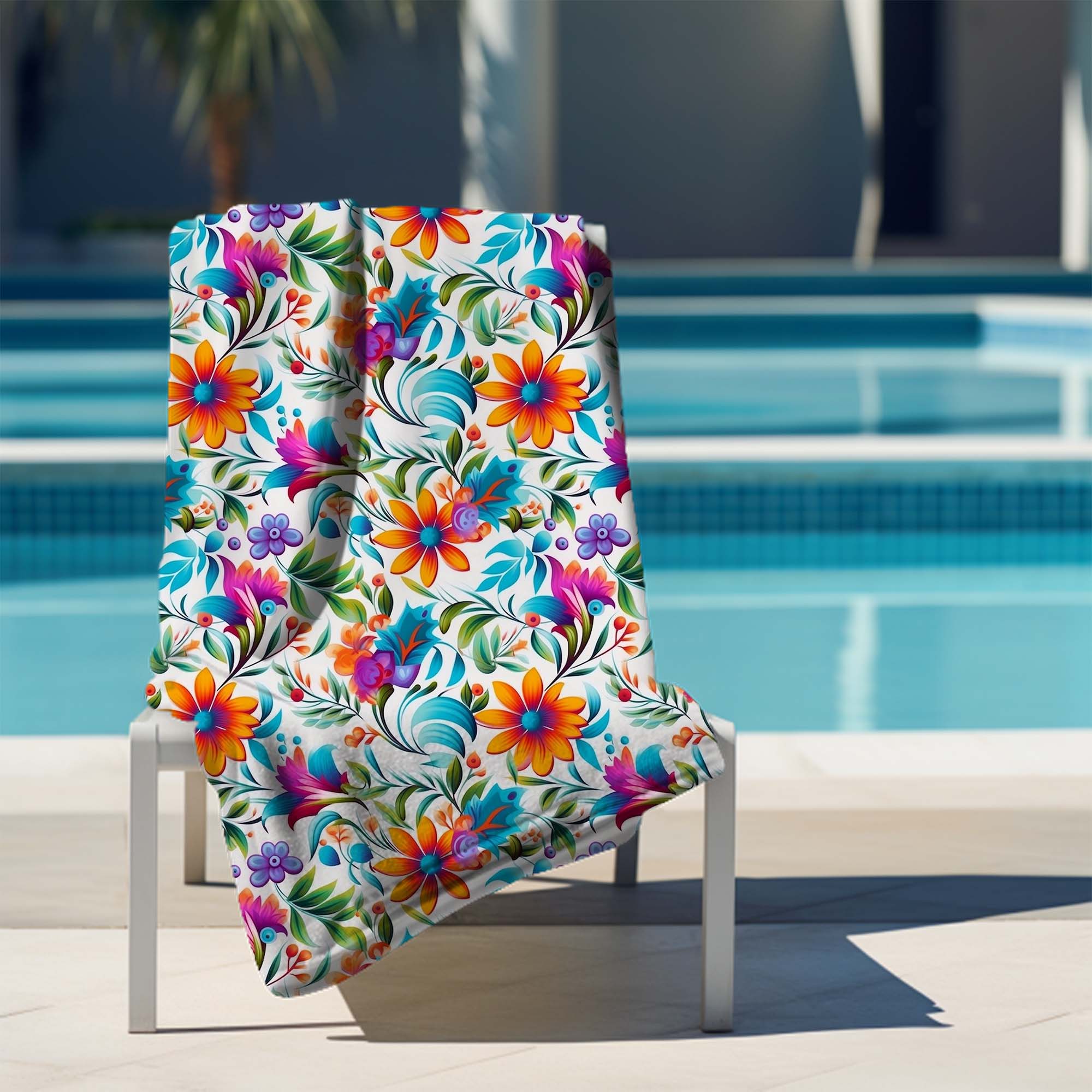 Ręcznik Colorful Floral Pattern-30x50 cm