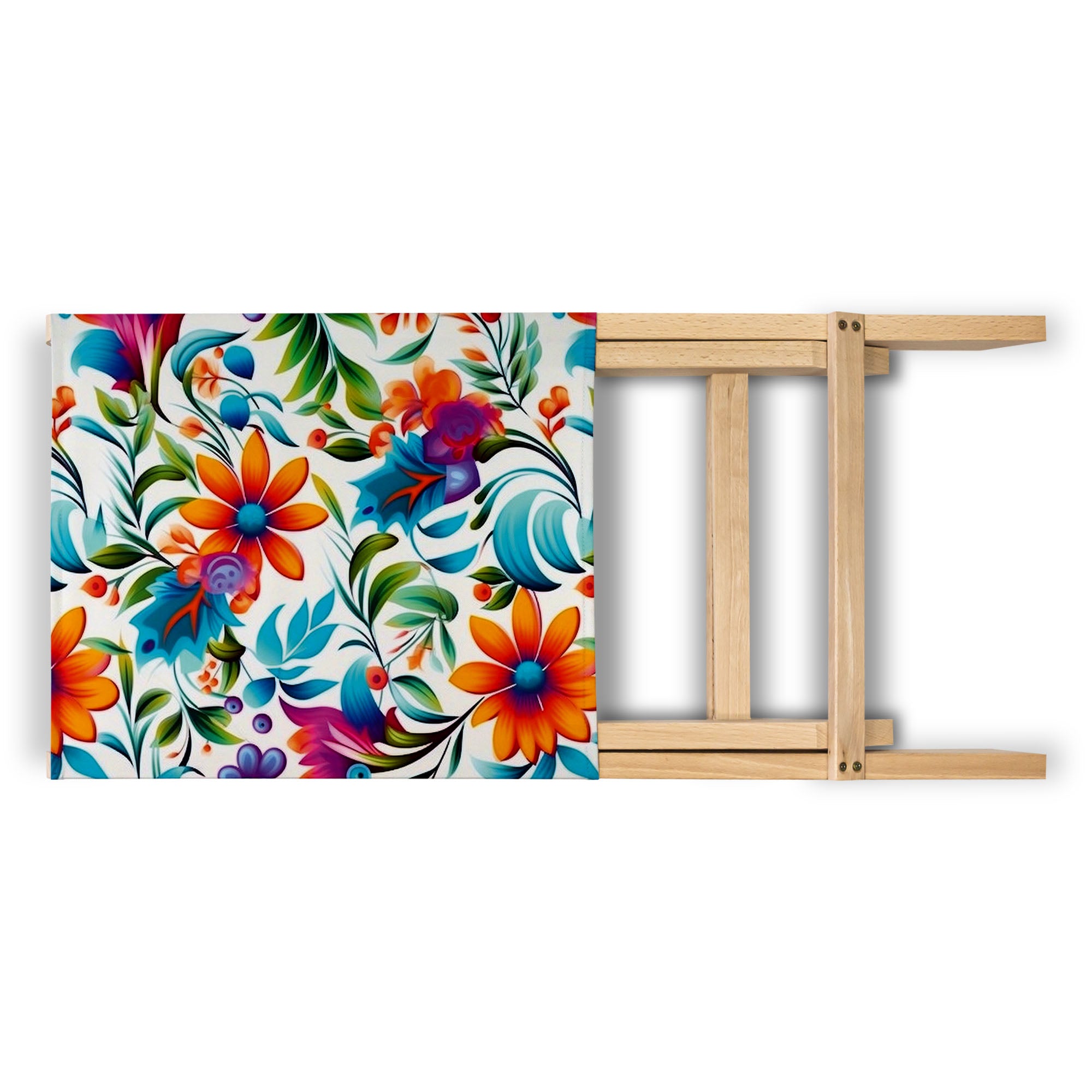 Składane Krzesło Plażowe Colorful Floral Pattern