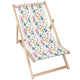 Holzliegestuhl Bunte Wildblumen-M