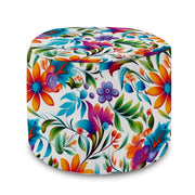 Puf okrągły podnóżek Colorful Floral Pattern-Oxford