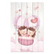 Obraz Wood Cute Hedgeghogs in the Clouds-30x30 cm