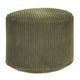 Puf okrągły podnóżek Lincoln Dark Olive