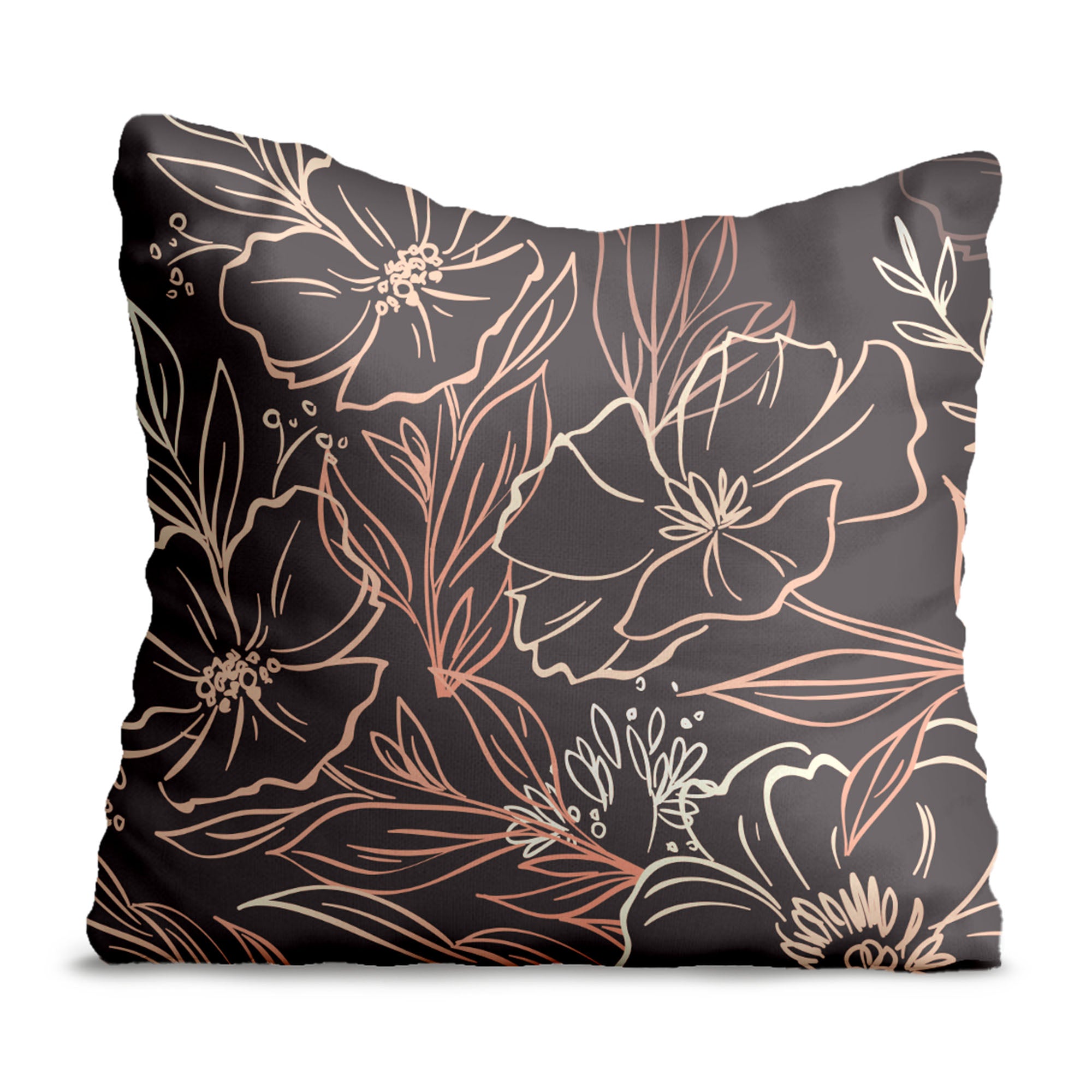 Dark Flowers Mystery-Velvet Pillow