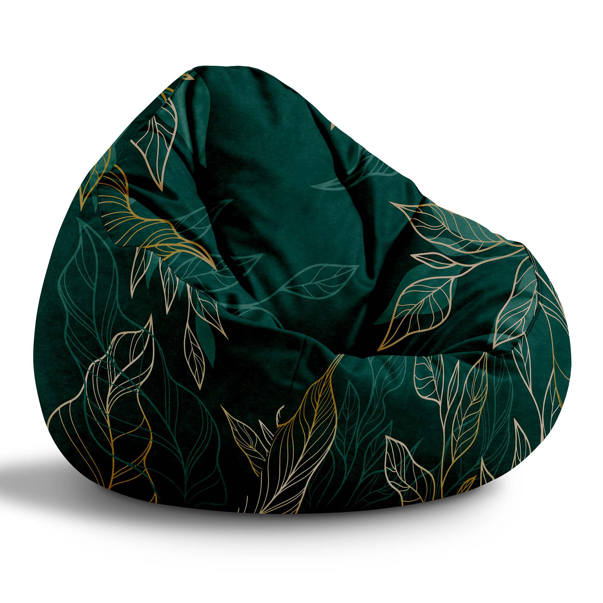 Puf Paradise Deep Green Floral
