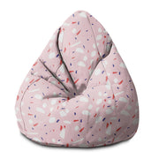 Puf Pearshape Pink Abstract-S-Oxford