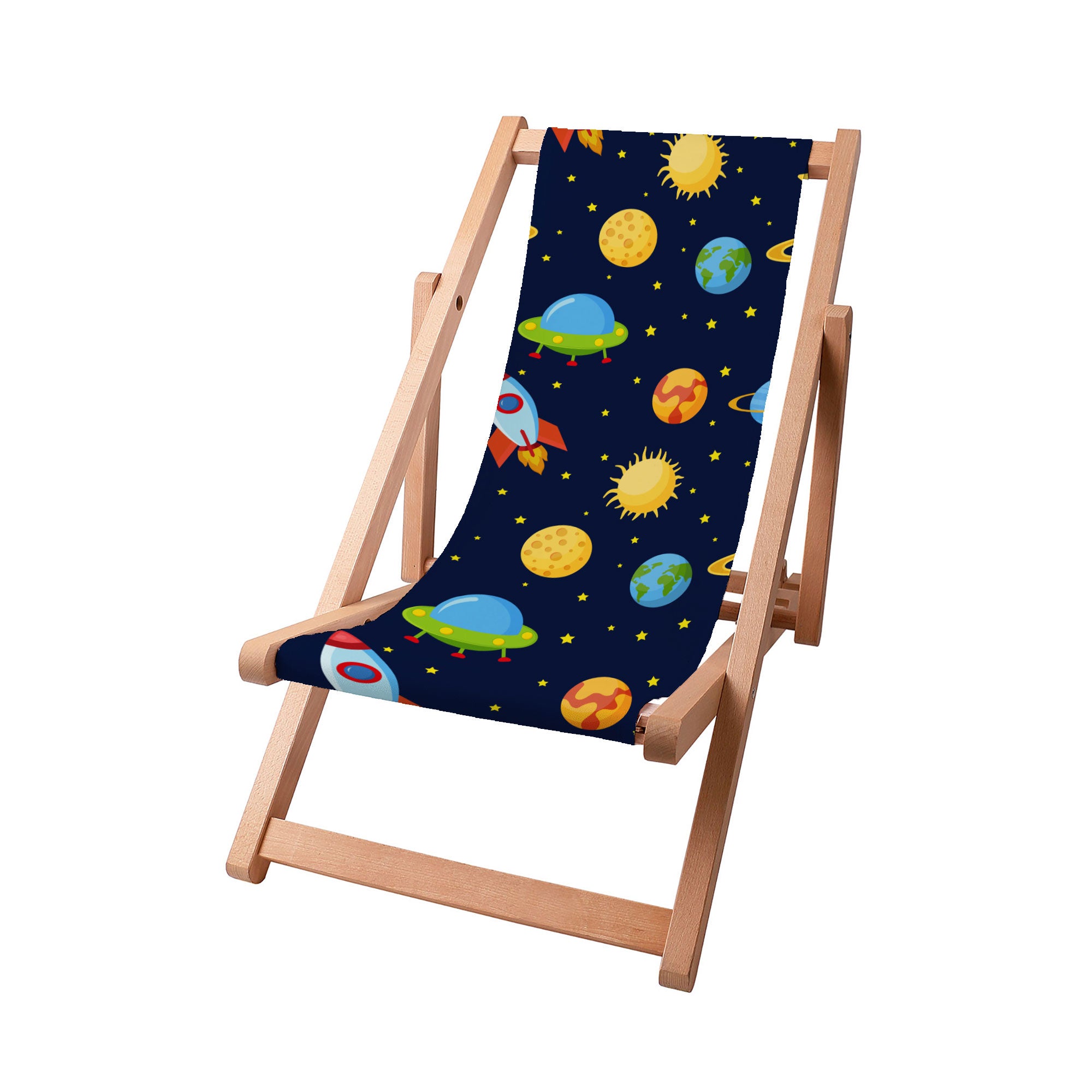 Leżak drewniany Colorful Galaxy