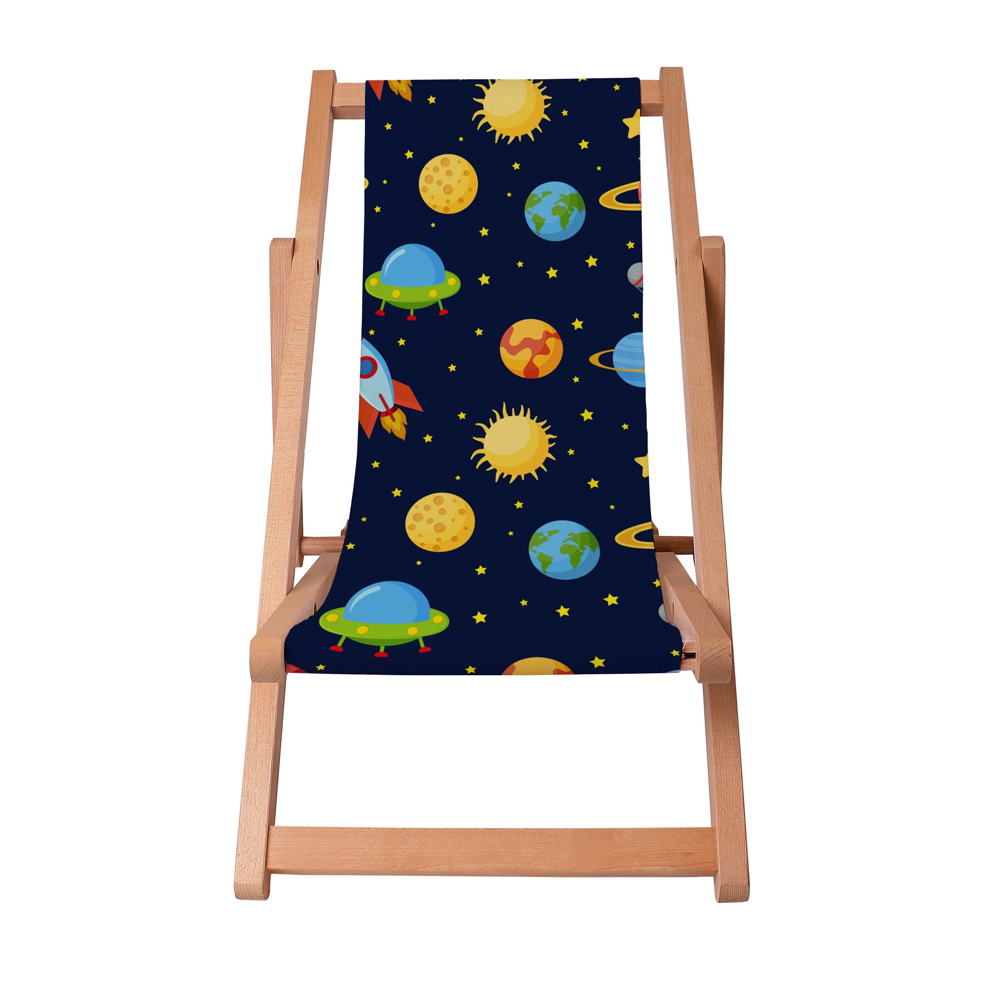 Leżak drewniany Colorful Galaxy