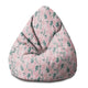 Puf Pearshape Sweet Leaves Pattern
