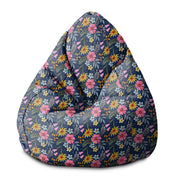 Puf Pearshape Spring Flowers-M-Velvet