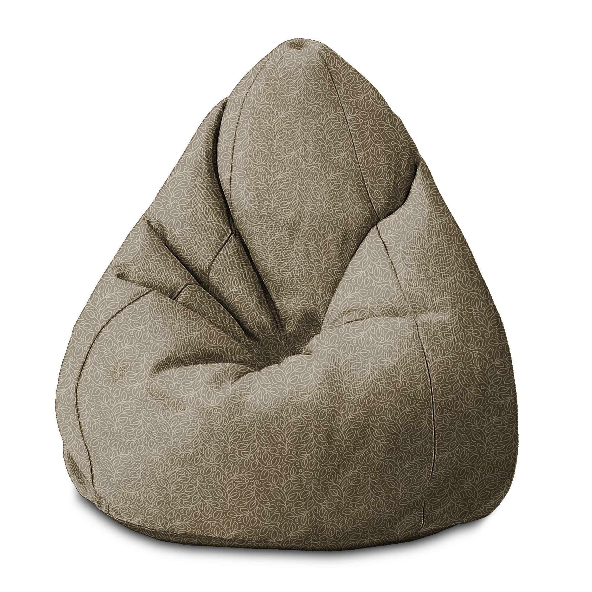 Puf Pearshape More Leaves Beige-S-Oxford