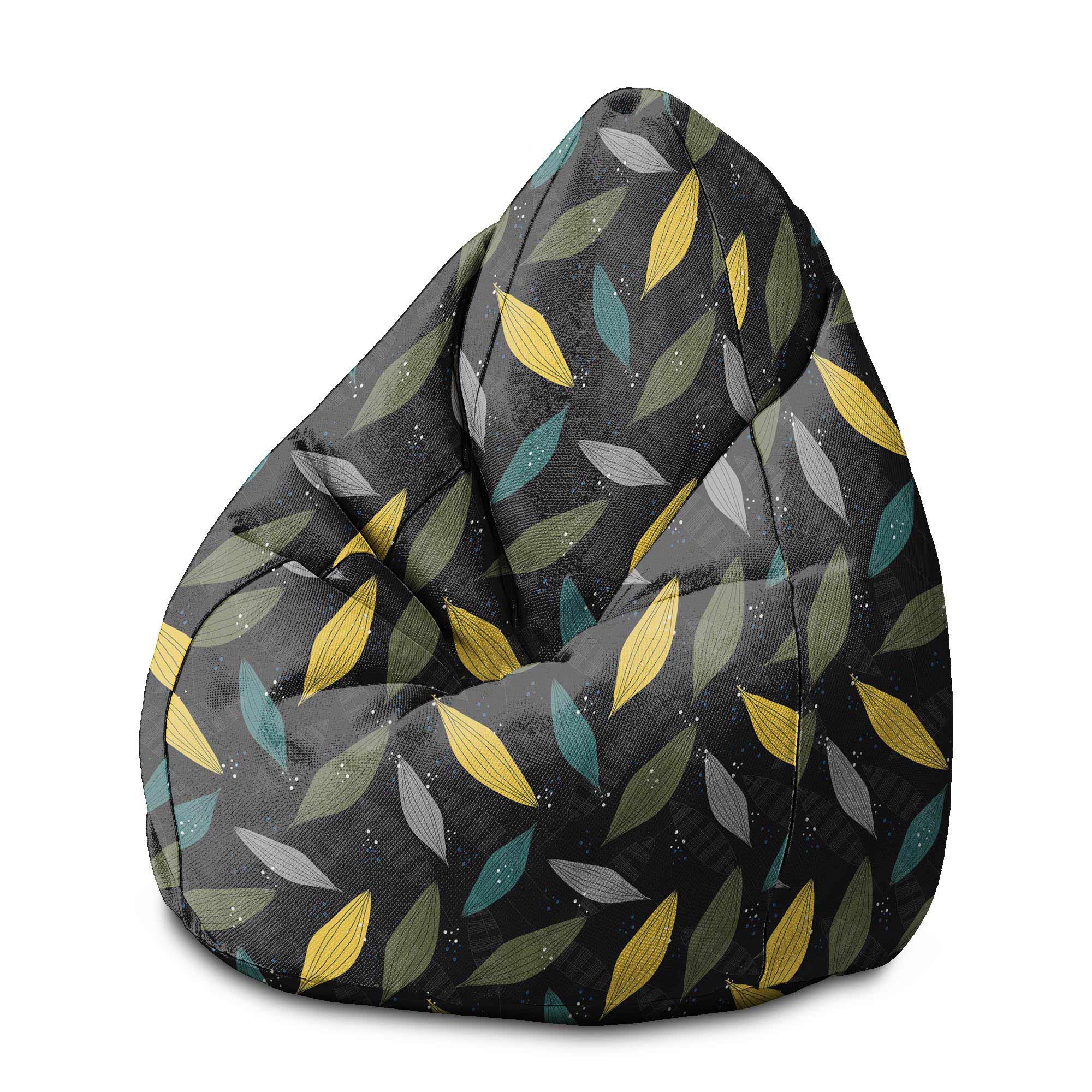 Pearshape Pouf Simple Scandi Pattern-M-Oxford