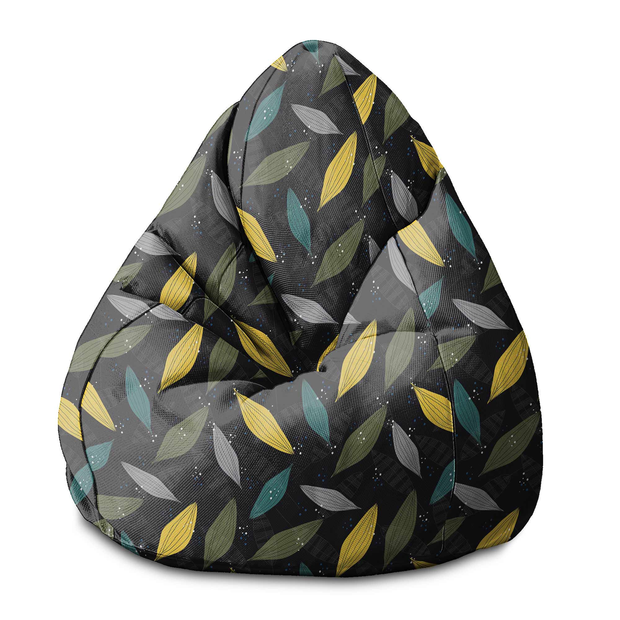 Pearshape Pouf Simple Scandi Pattern-S-Oxford