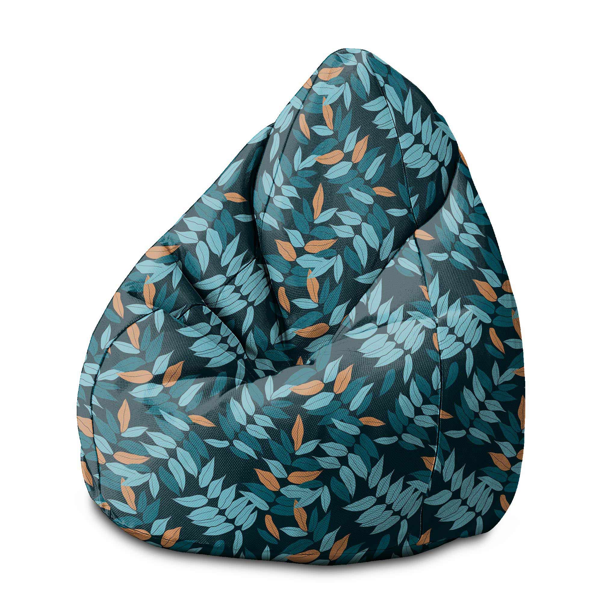 Puf Pearshape Minimal Leaves Pattern