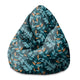 Puf Pearshape Minimal Leaves Pattern-S-Oxford