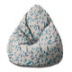 Puf Birnenform Gelbe Waldblumen-M-Velvet
