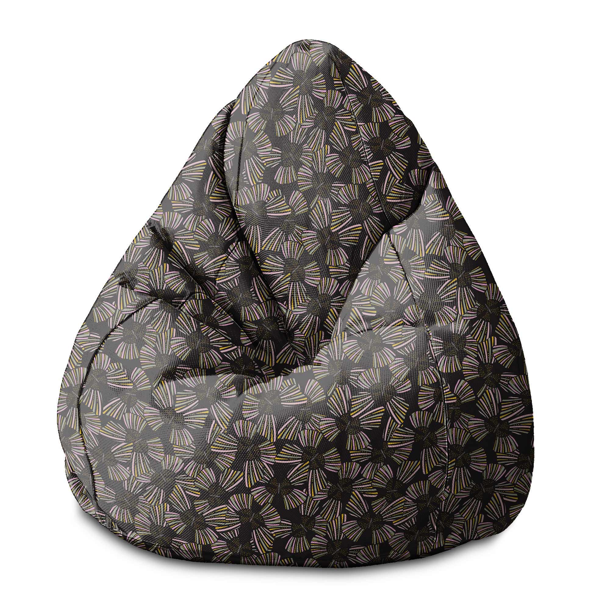 Puf Pearshape Moderní abstraktní vzor-M-Velvet