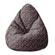 Puf Pearshape Pink Flowers Pattern-S-Oxford