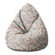 Puf Pearshape Peach Tones Flowers-M-Velvet