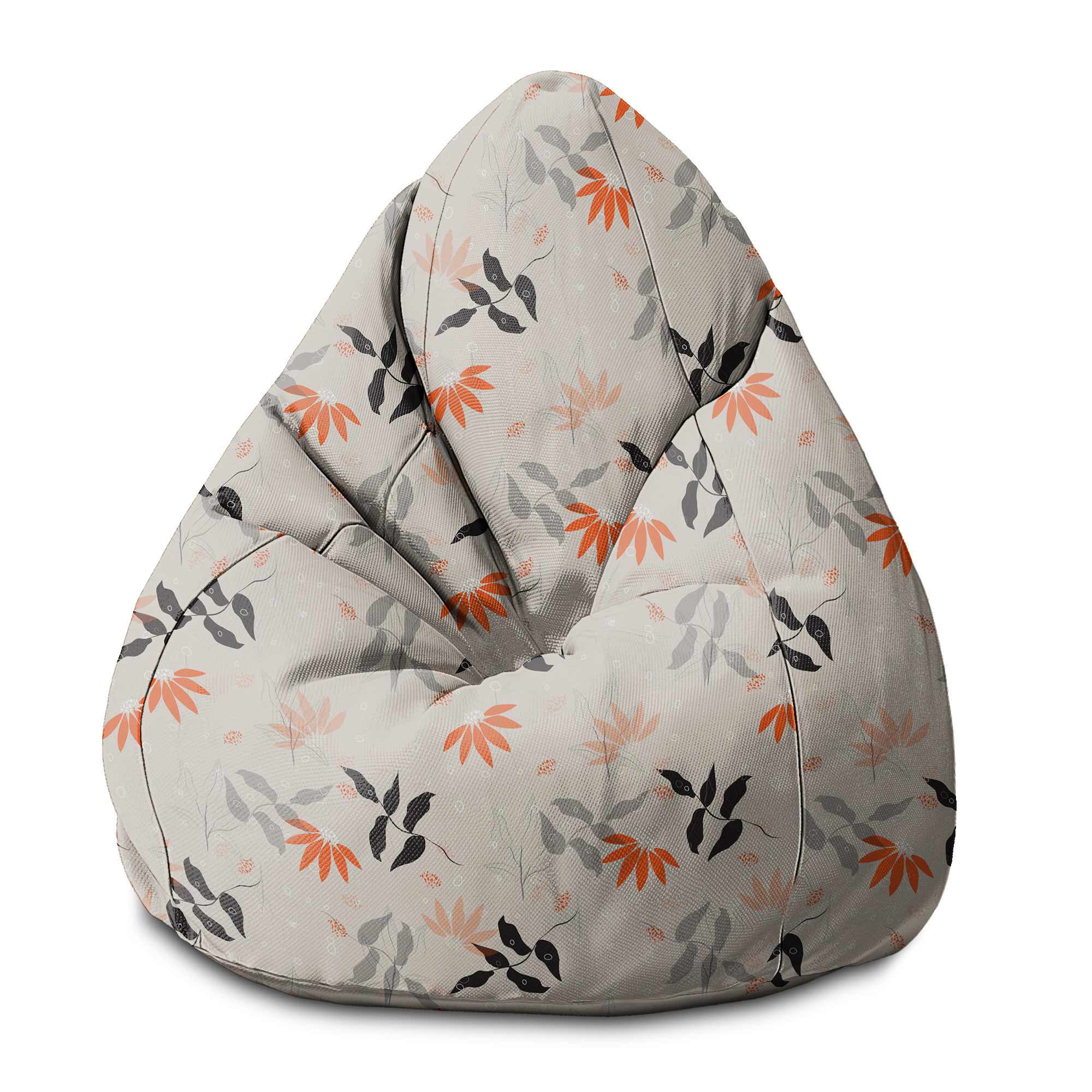 Sitzsack Birnenform Herbstblumen-M-Oxford