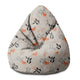 Sitzsack Birnenform Herbstblumen-M-Oxford