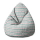 Puf Pearshape Lines and Dots-S-Velvet