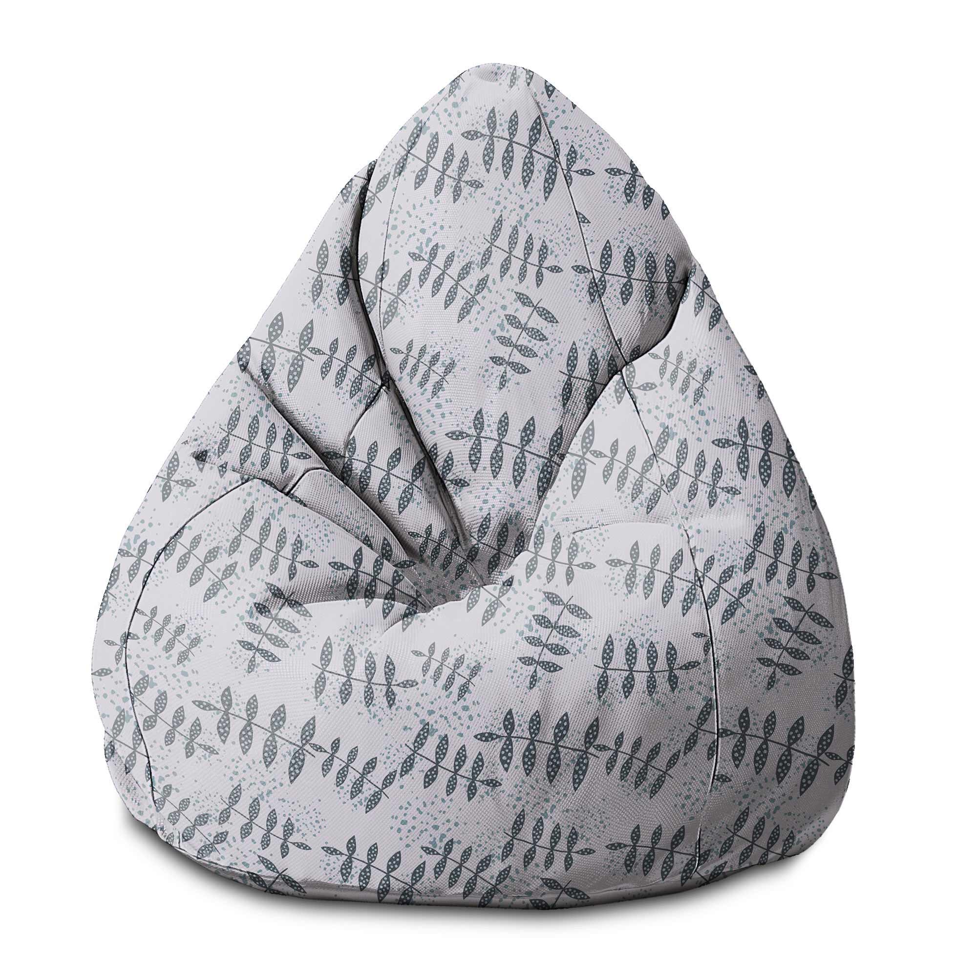 Puf Pearshape Splash Floral Pattern-S-Oxford