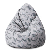 Pearshape Pouf Splash Floral Pattern-M-Velvet