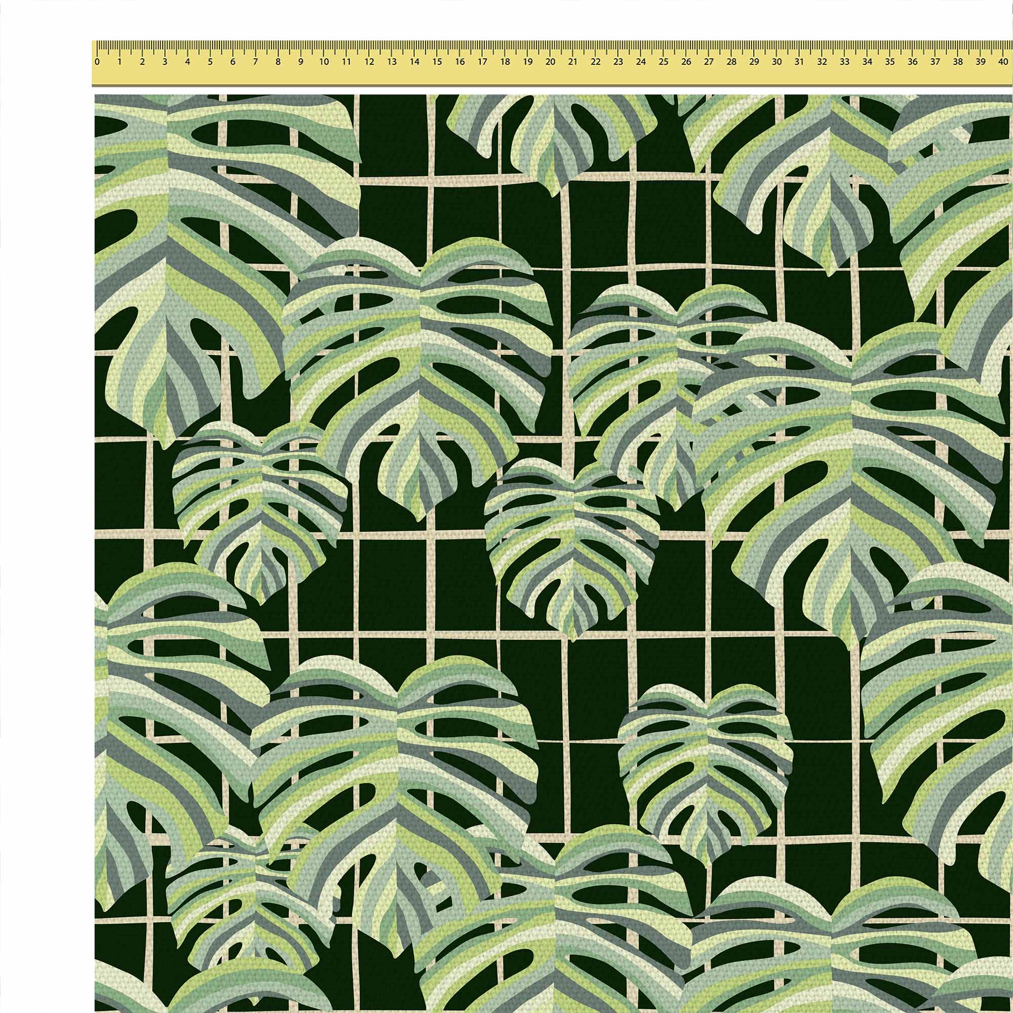 Monstera-Blätter Raster