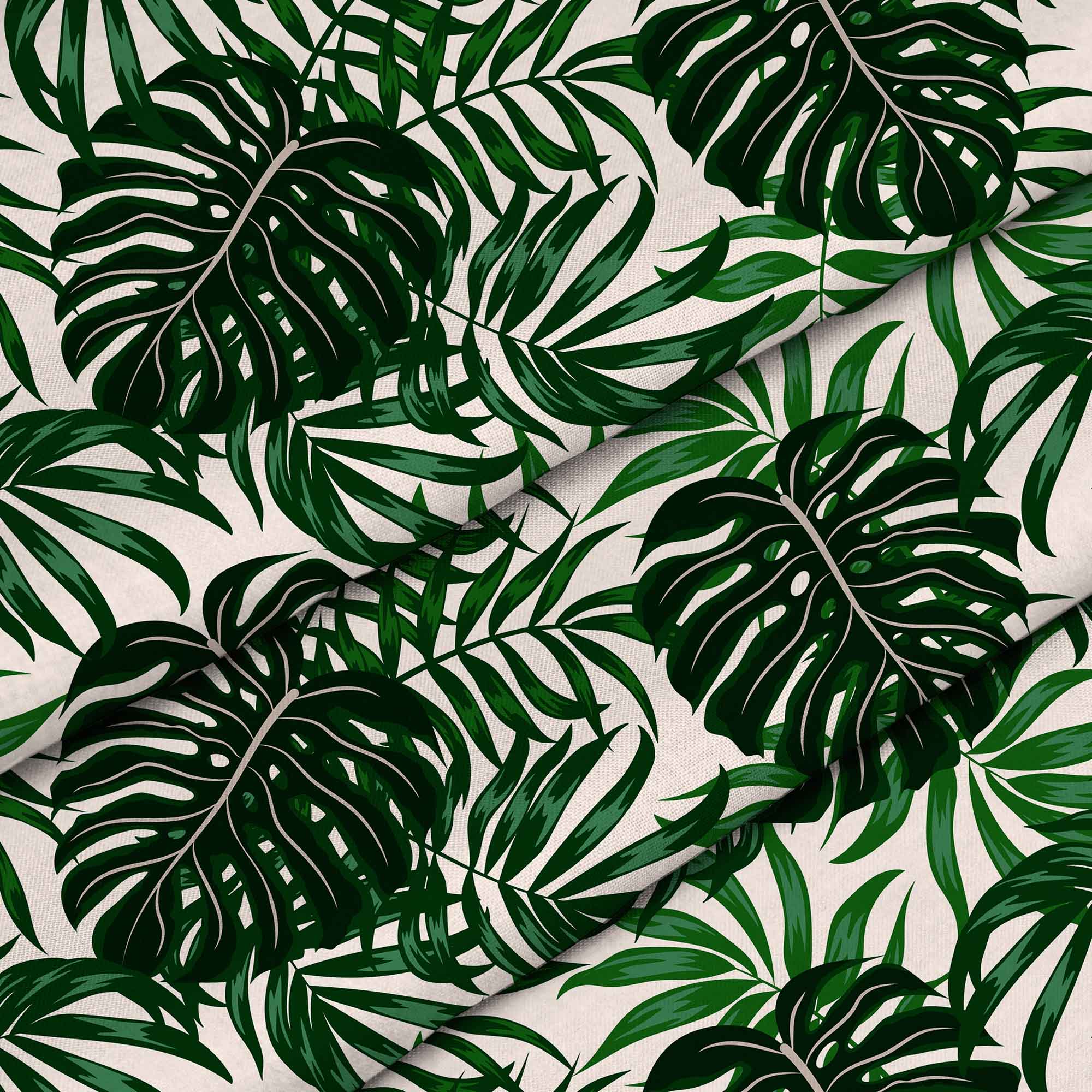 Tropical Leaves Pattern-Flat Microfiber