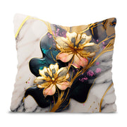 Poduszka Flower Whisper Gold-Panama