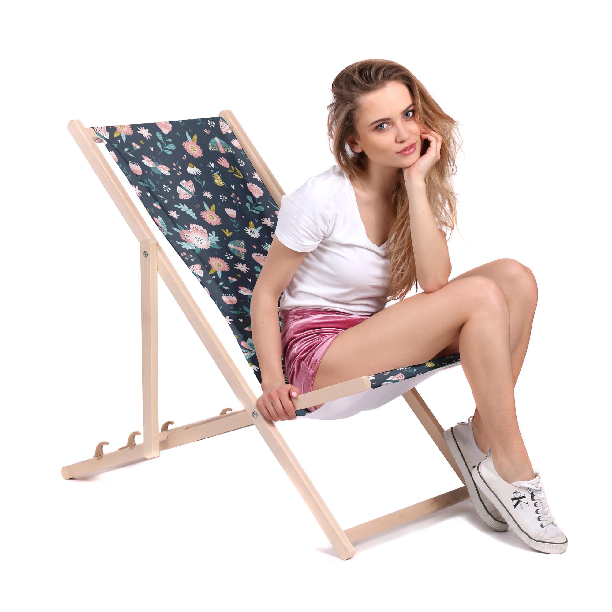 Leżak drewniany Summer Bugs-M